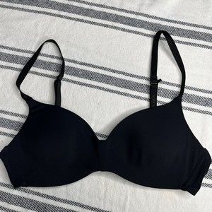 Calvin Klein Bra 32A Black Wire Free T Shirt Convertible F2781